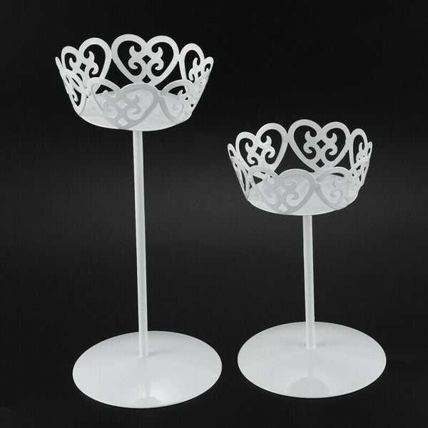 4pcs Mini White Dessert Stand with Premium Steel Material Cupcake Display,  N7R3