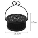 Iron Fireproof Mosquito Coil Box Sandalwood Stove Household W/ Lid Coil Ash-Tray