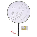 1Pc Kids DIY drawing toys craft hand fan children creative painting toys neME