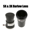 Set of 2 5X & 3X Barlow Lens Eyepiece Kit for Celestron 1.25" Multi-coated