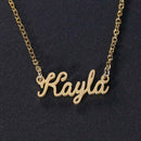 Unisex Customized Custom Name Collar Chain Nameplate Pendant Necklace/Kayla