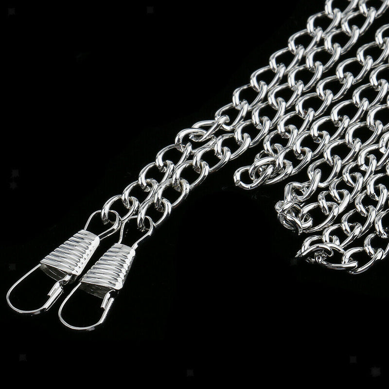 2x Bag Chain Strap Handbag Women Cross Body Shoulder Bag Belt Replacement 47inch
