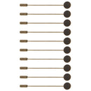 10pcs Copper Collar Lapel Pin Stick Glue On Base Boutonniere Pins 1cm Pad