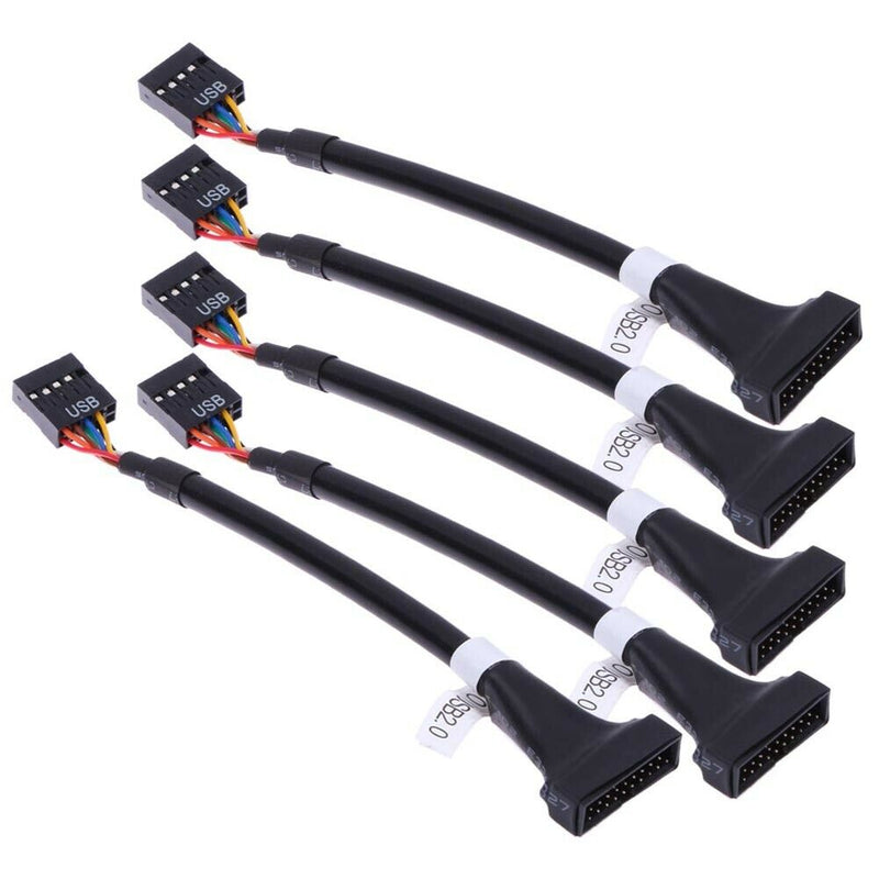 USB 3.0 20 Pin Male to USB 2.0 9 Pin Motherboard Female  Cable