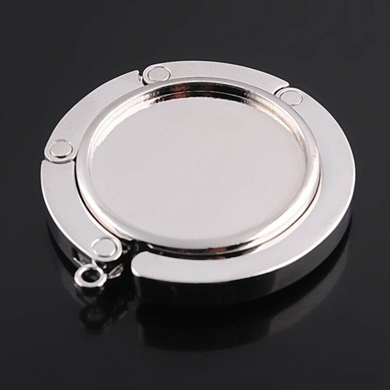 10Pcs Diy Foldable Glossy Handbag Bag Purse Hanger Folding Hook Holder for  E6F1