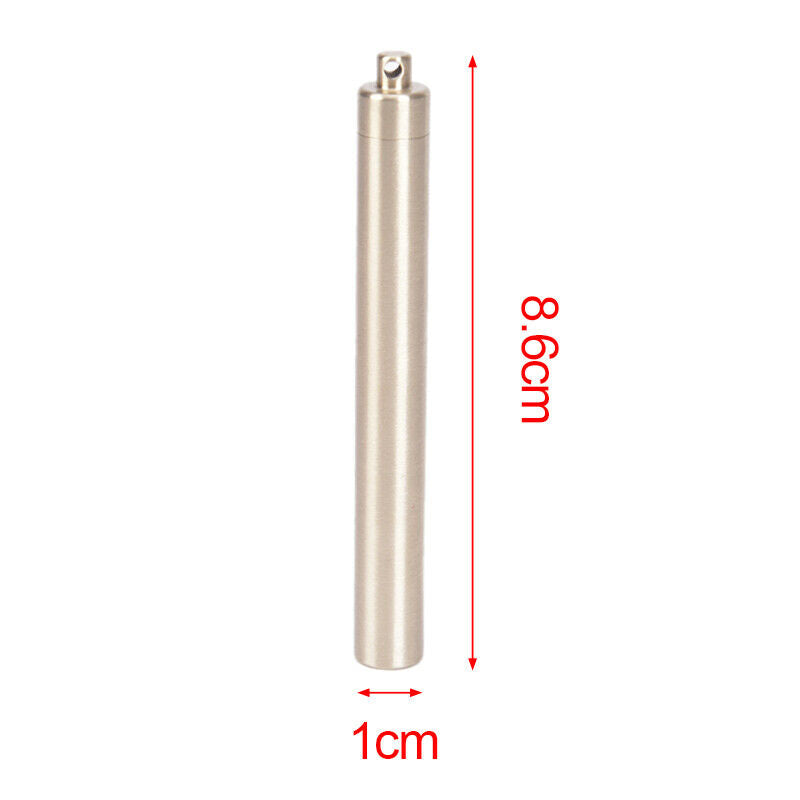 Waterproof Pocket Toothpick Holder Seal Bottle Brass Pill Case Container FT