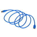 SuperSpeed USB 3.0 Cable, Type A to Type B Micro, M / M, 6 FT, Blue