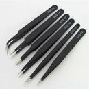 6PC ESD Safe Anti-Static Stainless Steel Tweezer Set Maintenance Repair Tool NEW