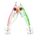 5x 10cm Glow in Dark Luminous Fishing Lure Baits Fish Squid Shrimp Jigs Hooks LJ