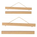 Set 2 Magnet Ramin Wood Picture Frame DIY Photo Poster Hanger Wall Art Decor