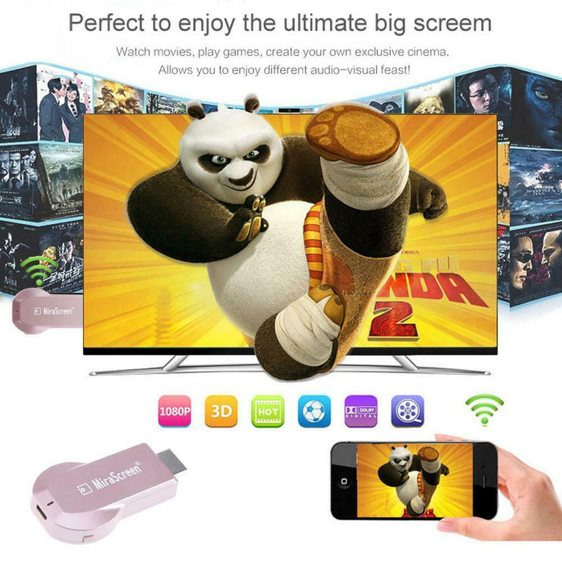 Mini 1080P TV DLNA Airplay Miracast Wi-Fi Display HDMI Receiver Dongle