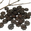 40pcs/lot PRO Flower Cute Wooden Buttons Sewing Craft Button 20MM NEW S0Q6