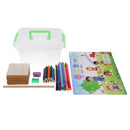Wooden Drawing Stencils Template Set Birthday Gifts for Children Handcrafts