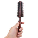 Curly Hair Comb Radial Brush Wood Handle Bristle Anti-static Hairdressing