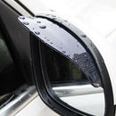 2PCS Rear View Side Mirror Visor Sun Rain Guard Protect Auto Accessories Black