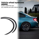 2pcs 72cm Rubber Car Fender Flares Arch Wheel Eyebrow Fender Protector