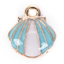 10pcs/lot Enamel Sea Starfish Shell Charms Pendant DIY Jewelry Making Findings