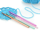 12Pcs Aluminum 2.0-8.0mm Crochet Hook Kit Craft Knitting Yarn Needles Sizes #