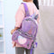 Cute Heart Sequins Travel Backpacks Women Shoulder School Bags (Purple) A#S