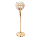 48cm Globe Pillar Flameless Candle Tea Light Holder Wedding Table Decor Glod