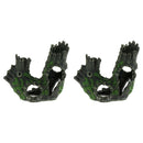 2pcs Turtle Terrapin Vivarium Underwater Trunk Reptile Terrarium Hideaway Hut