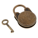 Old Style Small Padlocks Key Lock Latch Hasps for Cabinet Suitcase Door