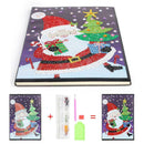 DIY Santa Claus Special Shaped Diamond Painting 60 Page A5 Notebook Notepad