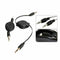 2PCS Black Telescopic 3.5mm AUX Car Audio Cable Right Angle 3.5MM Male To Female