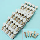 50Pcs Mini Wooden White Heart Pegs Photo Paper Clips Wedding Decor Craft Gifts