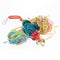 4 Pcs Colored Parrot Chewing Chew Toys Cage Hanging Swing Rope Random Color