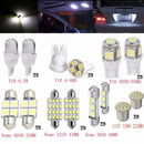 14PCS White LED Interior Package Kit For T10 36mm Map Dome License Plate Bulb ^