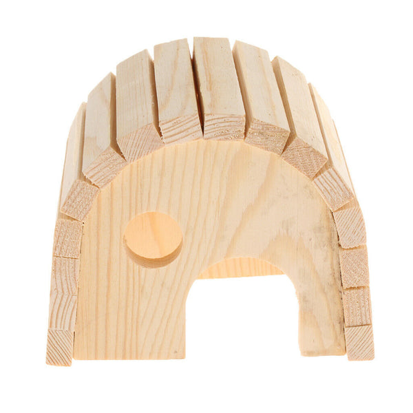 Hamster House Cage Wooden Bed Small Guinea Pig Squirrel Gerbil Nest Toys