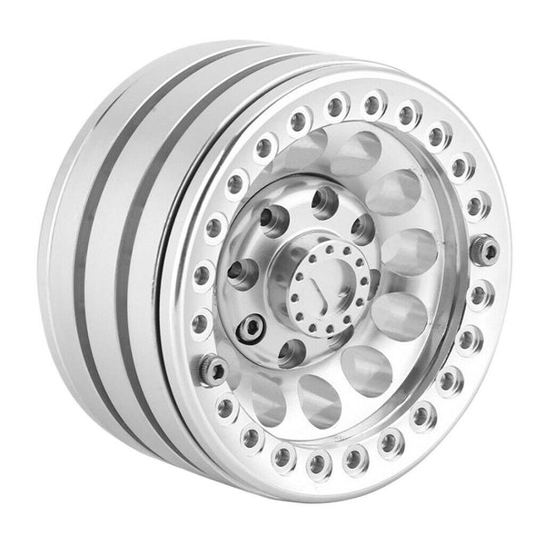 4 Pack 1.9 Inch Aluminum Beadlock Wheels 12mm Hex Wheel Rim for 1/10 RC Crawler