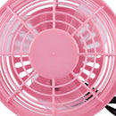 Mini fan Portable USB Desk Computer PC Laptop Silent Color: pink J2Q8