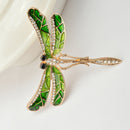 Fashion Rhinestone Dragonfly Brooch Pin Lapel Stick Insect Animal Jewelry