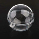 12pcs bonbonniere Ball Transparent Plastic Candy Box for Anniversary Weddin D4M7