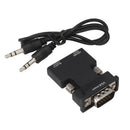 1080P HDMI Female To VGA Male Converter Adapter Stereo Audio input for PC Laptop