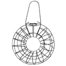 Rainproof Bird Feeder Black Round Metal Hanging Style Large Food Ring