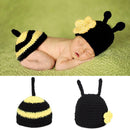 Newborn Baby Girl Boy Crochet Knit Bee Costume Photo Photography Prop Outfit set