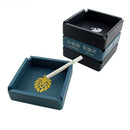 Large Square Ashtray Anti-Scalding Silicone Ashtray (Random Color)