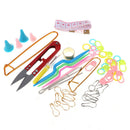 56x Crochet Hook Knit Yarn Weave Knitting Needle Clip Marker Tool set ME