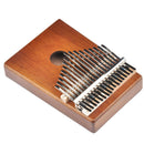 17 Keys Kalimba Wood Mahogany Mbira Thumb Piano Musical Instrument (Yellow) A