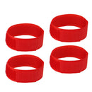 4x No Crow Collar for Roosters Noise Free Belt Collars Poultry Supplies Red