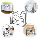 Pot Lid Holder Lid Organizer,Pot Lid Rack Storage,Pan Lid Cover Cabinet Pan P6U3