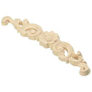 Exquisite Classic Wood Carved Flower Applique Furniture Natural Decals Wood