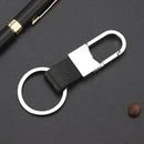 Men's Fashion Metal Leather Key Chain Ring Fob Keyfob Car Keyring Keychain Gift