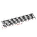 5Pcs 150mm T10-T30 Long Magnetic Torx Electric Screwdriver Drill Bits Kit Set