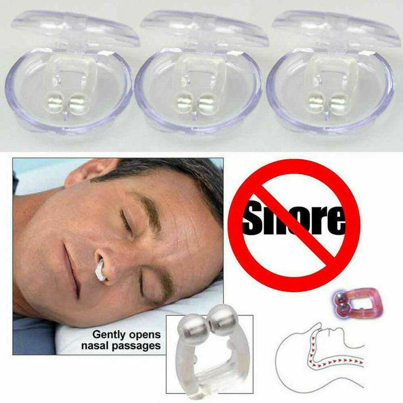 Clipple Silicone Magnetic Anti Snore Stop Snoring Nose Clip Sleep Sleeping Aid