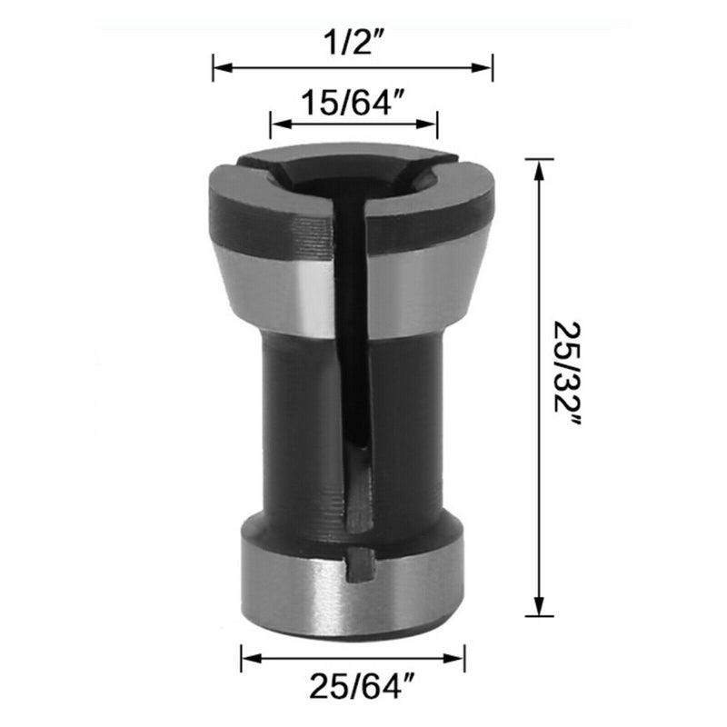 3x Router Bit Chuck Collet Milling Cutter Adapter, Split Bushing Collet Collet,