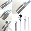 4 in 1 Portable Spoon Fork Knief Opener Camping Outdoor Picnic Tableware